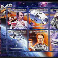 Guinea - Conakry 2010 Space Travel perf sheetlet containing 6 values unmounted mint