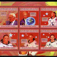 Guinea - Conakry 2010 80th Birthday of Buzz Aldrin #2 perf sheetlet containing 6 values unmounted mint