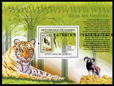 Guinea - Conakry 2009 Stamp on Stamp - WWF perf m/sheet unmounted mint