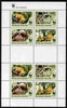 Togo 2010 WWF - Pangolins - Phataginus tricuspis perf sheetlet containing 2 x sets of 4 vaues unmounted mint