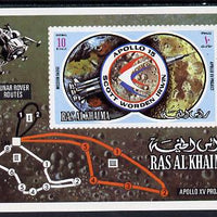 Ras Al Khaima 1971 Apollo 15 imperf m/sheet (Mi BL 103) unmounted mint