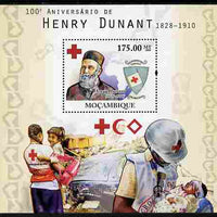 Mozambique 2010 Death Centenary of Henry Dunant perf s/sheet unmounted mint