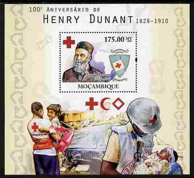 Mozambique 2010 Death Centenary of Henry Dunant perf s/sheet unmounted mint