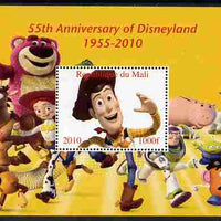 Mali 2010 55th Anniversary of Disneyland - Toy Story #2 perf s/sheet unmounted mint. Note this item is privately produced and is offered purely on its thematic appeal