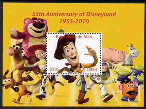 Mali 2010 55th Anniversary of Disneyland - Toy Story #2 perf s/sheet unmounted mint. Note this item is privately produced and is offered purely on its thematic appeal