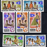 Togo 1968 Scouts set of 7 imperf from limited printing unmounted mint, as SG 613-19