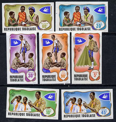 Togo 1968 Scouts set of 7 imperf from limited printing unmounted mint, as SG 613-19