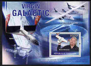 Togo 2010 Virgin Galactic perf m/sheet unmounted mint