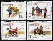 Macao 1987 Traditional Vehicles perf set of 4 unmounted mint SG 656-59