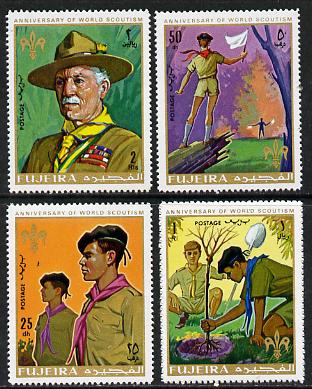 Fujeira 1970 Scouts set of 4 unmounted mint (Mi 513-16)