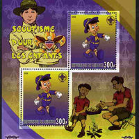 Djibouti 2006 Disney & Scouting for Children #4 perf sheetlet containing 2 values unmounted mint. Note this item is privately produced and is offered purely on its thematic appeal