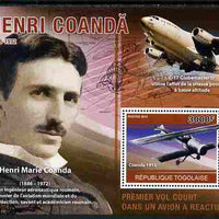 Togo 2010 Henri Goanda (aircraft) perf s/sheet unmounted mint, Yvert 427