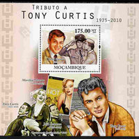 Mozambique 2010 Tribute to Tony Curtis (actor) perf s/sheet unmounted mint