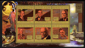 Guinea - Conakry 2010-11 Presidents of the USA #33 - Harry S Truman perf sheetlet containing 6 values unmounted mint