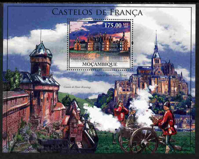 Mozambique 2010 Castles of France perf m/sheet unmounted mint, Yvert 284