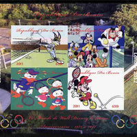 Benin 2011 The World of Walt Disney - Olympic Sports - Tennis imperf sheetlet containing 4 values unmounted mint. Note this item is privately produced and is offered purely on its thematic appeal