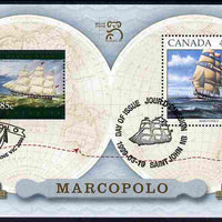 Australia & Canada 1999 Joint issue - Marco Polo m/sheet fine used with each stamp appropriately cancelled, SG MS 1851