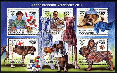 Togo 2011 World Veterinary Year perf sheetlet containing 6 values unmounted mint