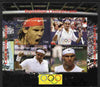 Central African Republic 2011 London Olympics - Tennis (Federer & Nadal) perf sheetlet containing 4 values unmounted mint. Note this item is privately produced and is offered purely on its thematic appeal