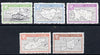 Guernsey - Alderney 1965 Definitives perf set of 5 (4 Maps & Hydrofoil) unmounted mint, Rosen CSA 35-39