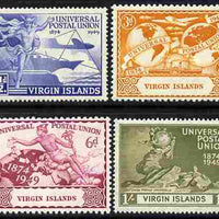 British Virgin Islands 1949 KG6 75th Anniversary of Universal Postal Union set of 4 unmounted mint, SG173-76