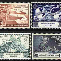 Solomon Islands 1949 KG6 75th Anniversary of Universal Postal Union set of 4 mounted mint, SG 77-80