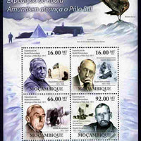 Mozambique 2011 Centenary of Roald Amundsen's Expedition to the South Pole perf sheetlet containing 4 values unmounted mint Michel 4494-97