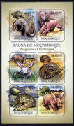 Mozambique 2011 Pangolins & Aardvarks perf sheetlet containing 6 octagonal shaped values unmounted mint