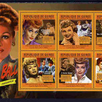 Guinea - Conakry 2011 Birth Centenary of Lucille Ball perf sheetlet containing 6 values unmounted mint Michel 8404-09