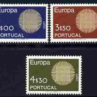 Portugal 1970 Europa set of 3 unmounted mint SG 1378-80