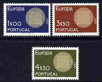 Portugal 1970 Europa set of 3 unmounted mint SG 1378-80