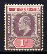 Northern Nigeria 1902 KE7 Crown CA 1d dull purple & carmine mounted mint SG 11