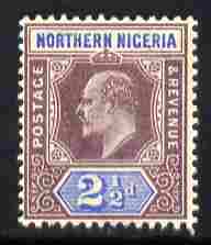 Northern Nigeria 1902 KE7 Crown CA 2.5d dull purple & ultramarine mounted mint SG 13