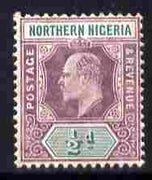 Northern Nigeria 1905-07 KE7 MCA 1/2d dull purple & green mounted mint SG 20a