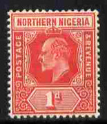 Northern Nigeria 1910-11 KE7 MCA 1d carmine mounted mint SG 29