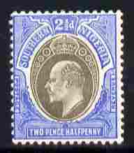 Southern Nigeria 1903-04 KE7 Crown CA 2.5d grey-black & blue mounted mint SG 13