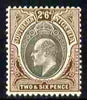 Southern Nigeria 1903-04 KE7 Crown CA 2s6d grey-black & brown mounted mint SG 17