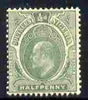 Southern Nigeria 1907-11 KE7 MCA 1/2d green mounted mint SG 33/b