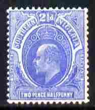 Southern Nigeria 1907-11 KE7 MCA 2.5d blue mounted mint SG 36