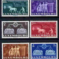 Luxembourg 1951 To Promote United Europe set of 6 very lightly mounted mint SG 543-8