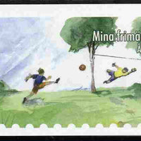 Aland Islands 2007 Girls Football (8 x 1st Class) self-adhesive booklet complete and fine SG SB20