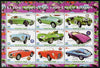 Puntland State of Somalia 2010 Classic Sports Cars of United Kingdom #3 perf sheetlet containing 9 values unmounted mint