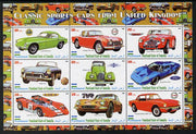 Puntland State of Somalia 2010 Classic Sports Cars of United Kingdom #4 perf sheetlet containing 9 values unmounted mint