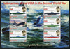 Somaliland 2011 Russian Submarines of Second World War #2 perf sheetlet containing 6 values unmounted mint