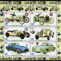 Puntland State of Somalia 2010 Classic Sports Cars of Germany perf sheetlet containing 6 values unmounted mint