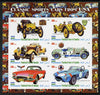 Puntland State of Somalia 2010 Classic Sports Cars of USA imperf sheetlet containing 6 values unmounted mint