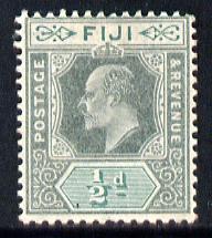 Fiji 1903 KE7 Crown CA 1/2d green & pale green mounted mint SG 104