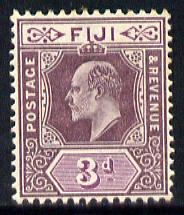 Fiji 1903 KE7 Crown CA 3d dull purple & purple mounted mint SG 108