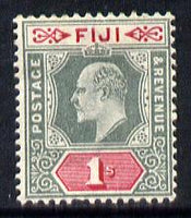 Fiji 1903 KE7 Crown CA 1s green & carmine mounted mint SG 112