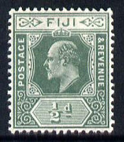 Fiji 1906-12 KE7 MCA 1/2d green mounted mint SG 118